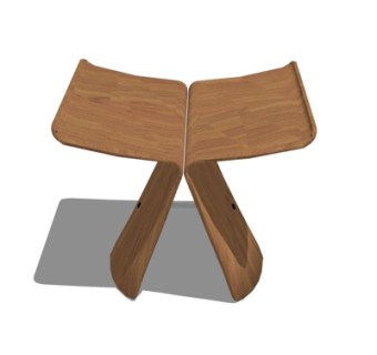 现代凳子su模型