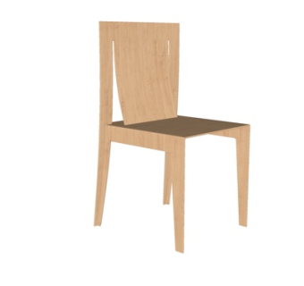 北欧休闲椅su模型