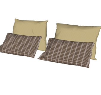 现代抱枕su模型