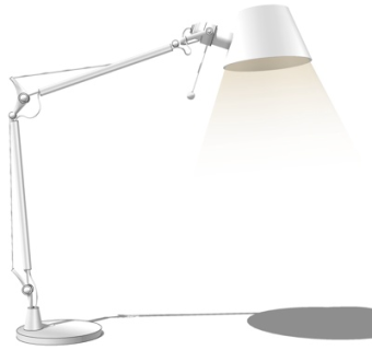 现代台灯su模型