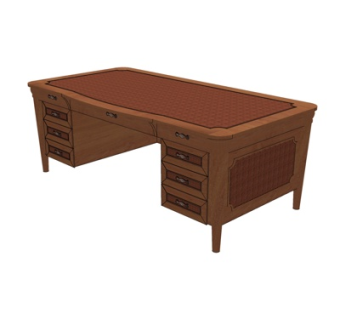 欧式书桌su模型