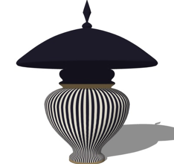 简欧装饰品su模型