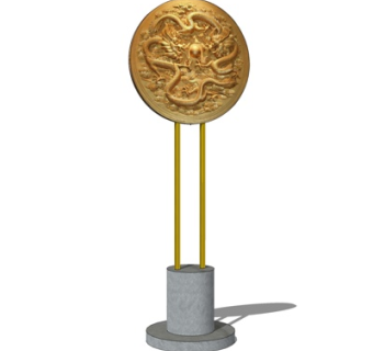 新中式装饰品su模型