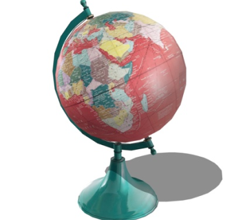 现代地球仪su模型