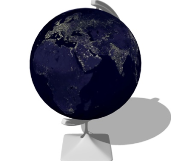 现代地球仪su模型
