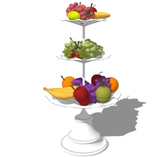 现代水果su模型