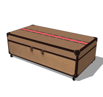 美式装饰柜su模型