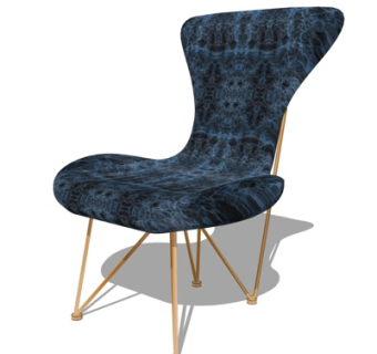 现代休闲椅su模型