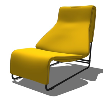 现代休闲椅su模型