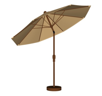 现代户外遮阳伞su模型