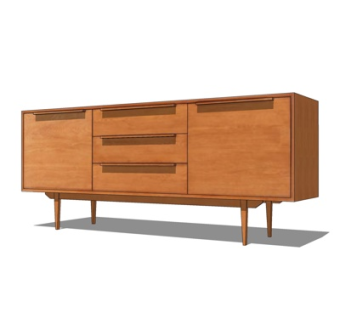 现代斗柜su模型