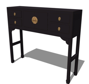 中式斗柜su模型