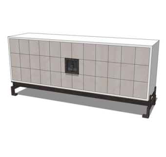 新中式斗柜su模型