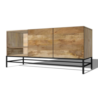 工业风斗柜su模型