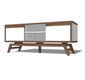 新中式斗柜su模型