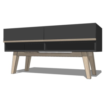 新中式斗柜su模型