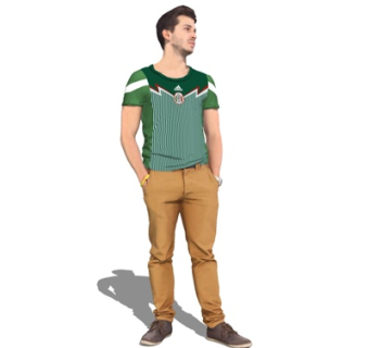 现代站姿男性su模型