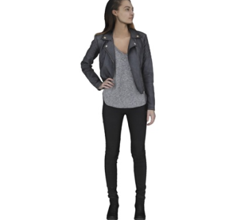 现代站姿女性su模型