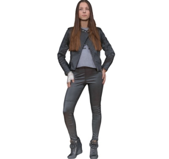 现代站姿女性su模型