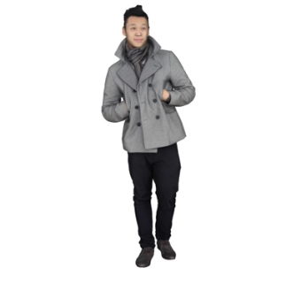 现代站姿男性su模型