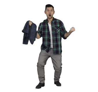 现代站姿男性su模型