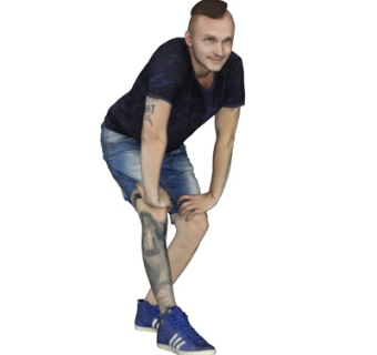 现代站姿男性su模型