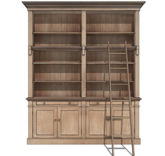 美式书柜su模型