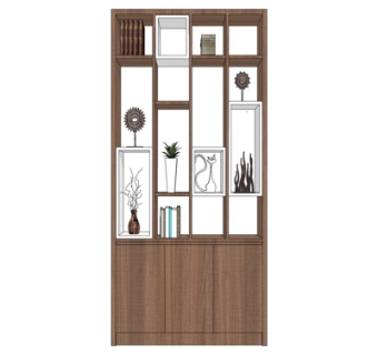 新中式装饰柜su模型