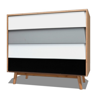 北欧斗柜su模型