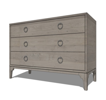 新中式斗柜su模型