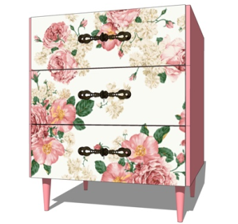 简欧斗柜su模型