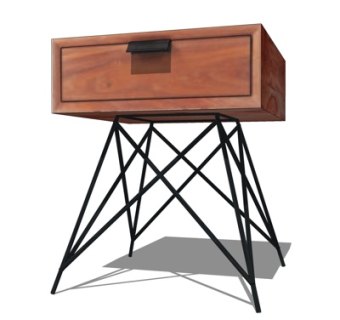 新中式边柜su模型