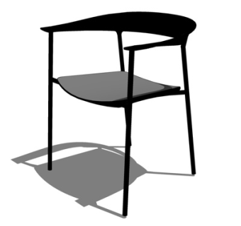 现代休闲椅su模型