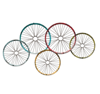 工业风车轮装饰品su模型