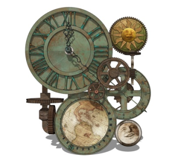 工业风挂钟su模型