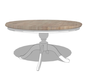 北欧餐桌su模型