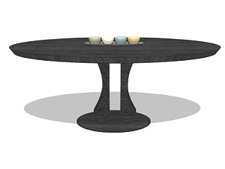 <em>美式餐桌</em>su模型
