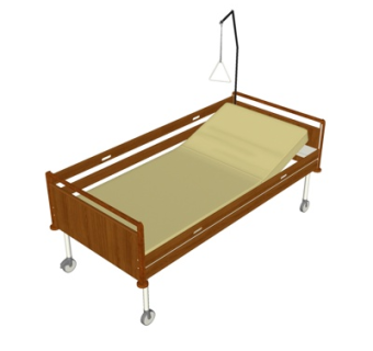 现代医疗床su模型