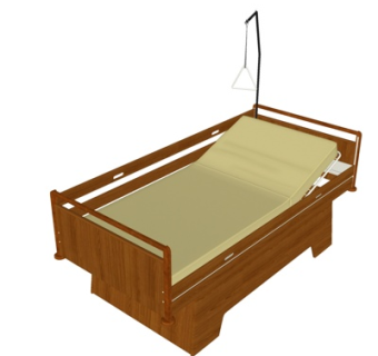 现代医疗床su模型