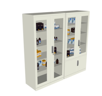 现代储物柜su模型