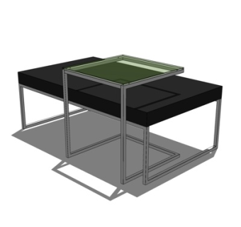 现代茶几su模型