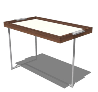 北欧茶几su模型