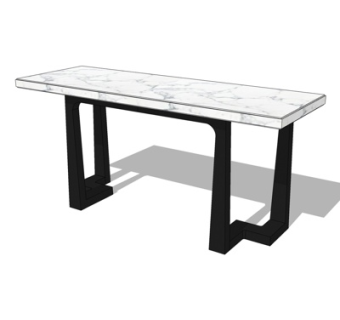 新中式案台su模型