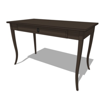 美式书桌su模型