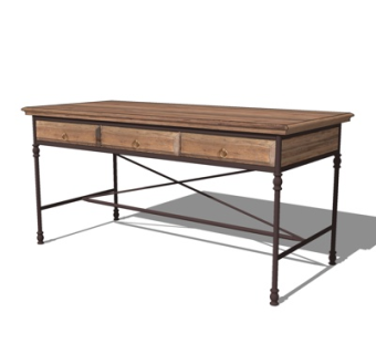 工业风书桌su模型