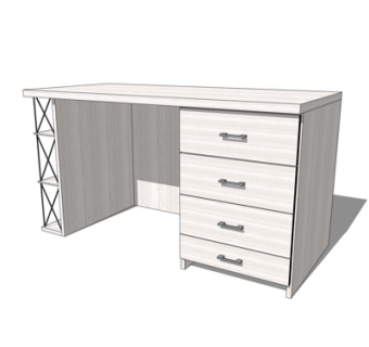 现代书桌su模型