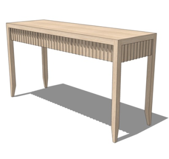 现代书桌su模型