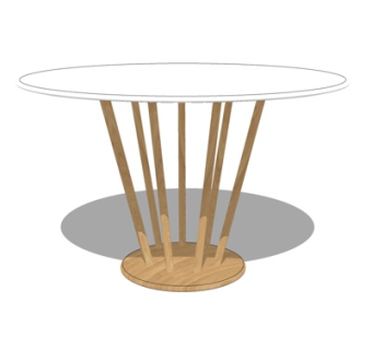 北欧餐桌us模型