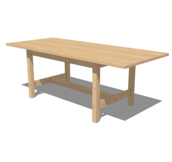 北欧茶几su模型