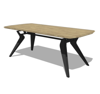 现代茶几su模型